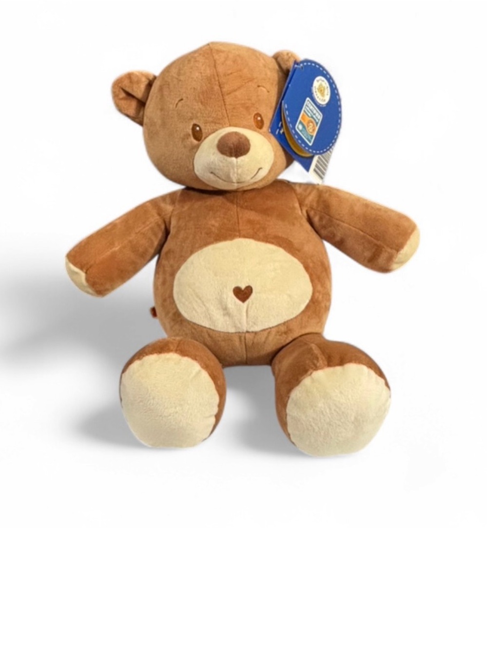Build-A-Bear Brown & Cream Heart Belly Plush Bear